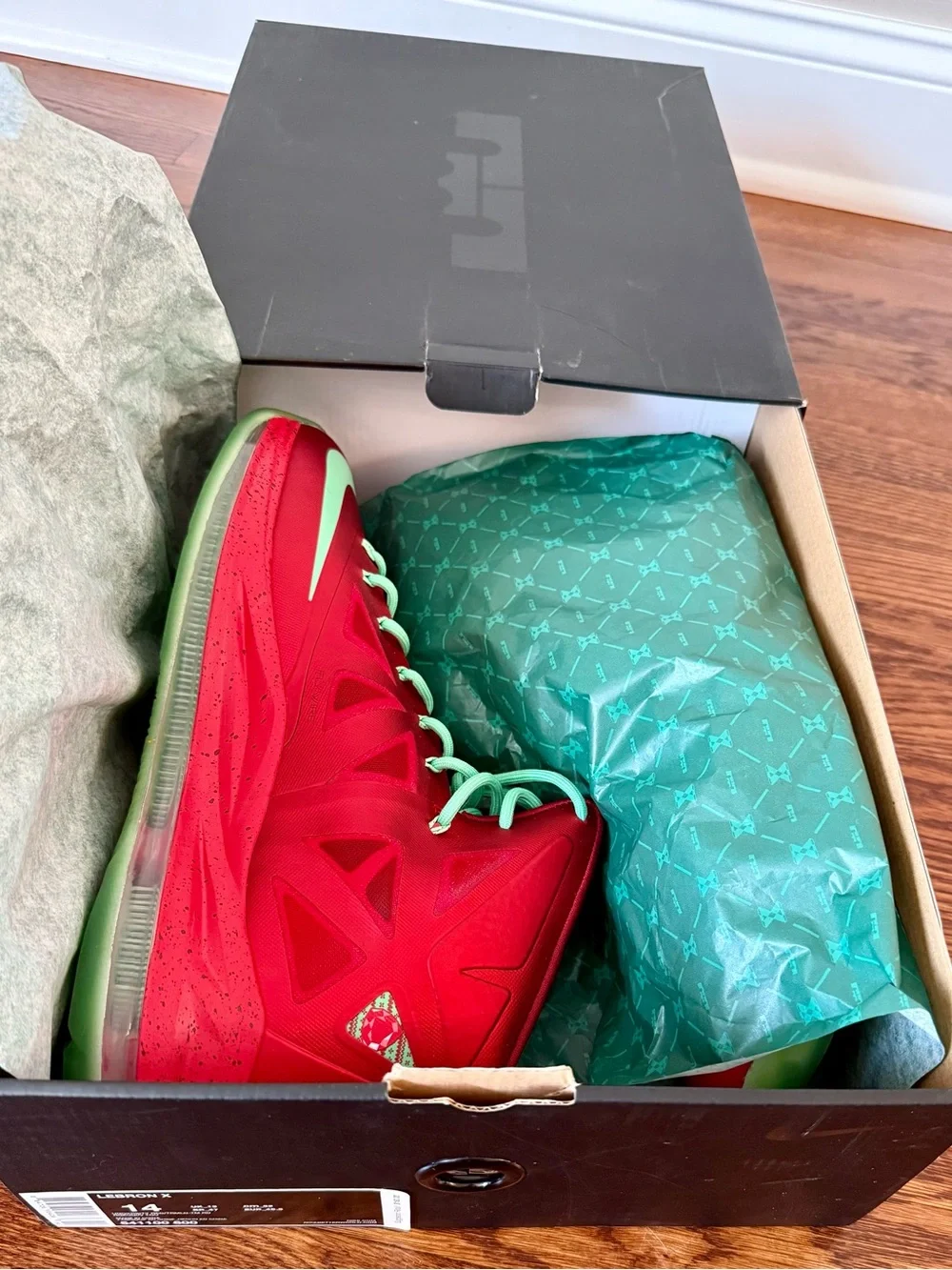 Nike LeBron X Christmas Size 14 New OG Box DS